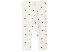 Name It leggings cloud dancer with heart print